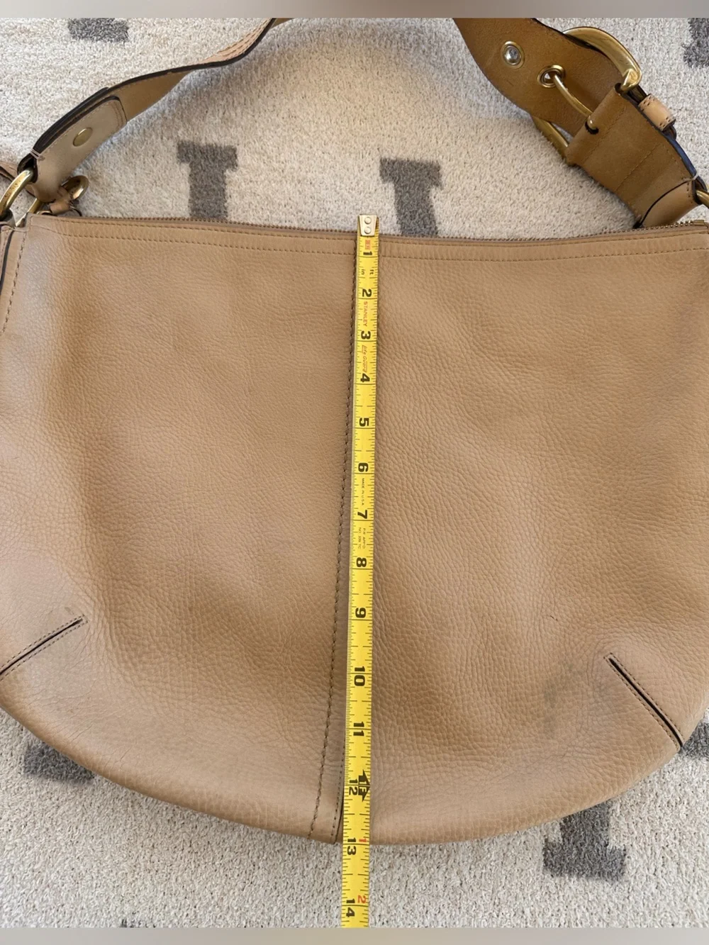 Coach Tan Leather Hobo Bag